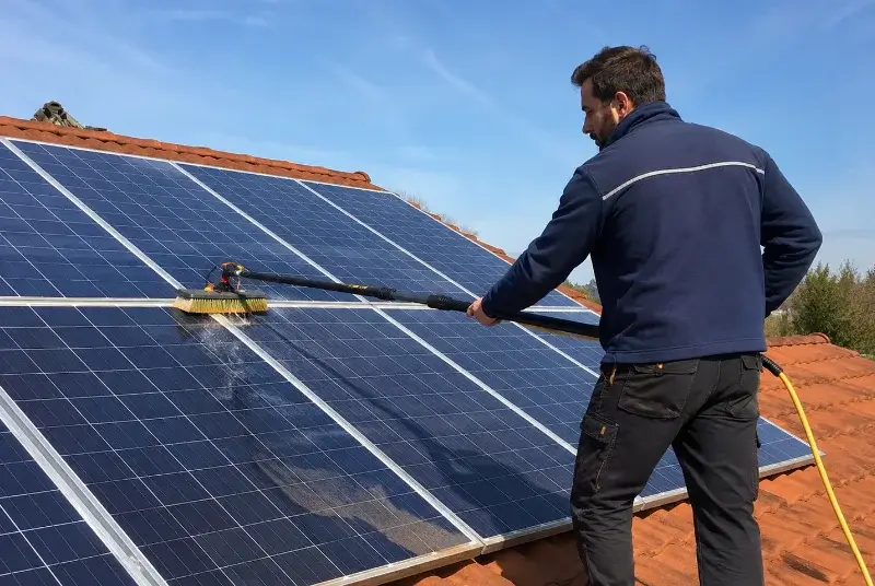 Nettoyage et entretien de panneaux solaires à Geudertheim